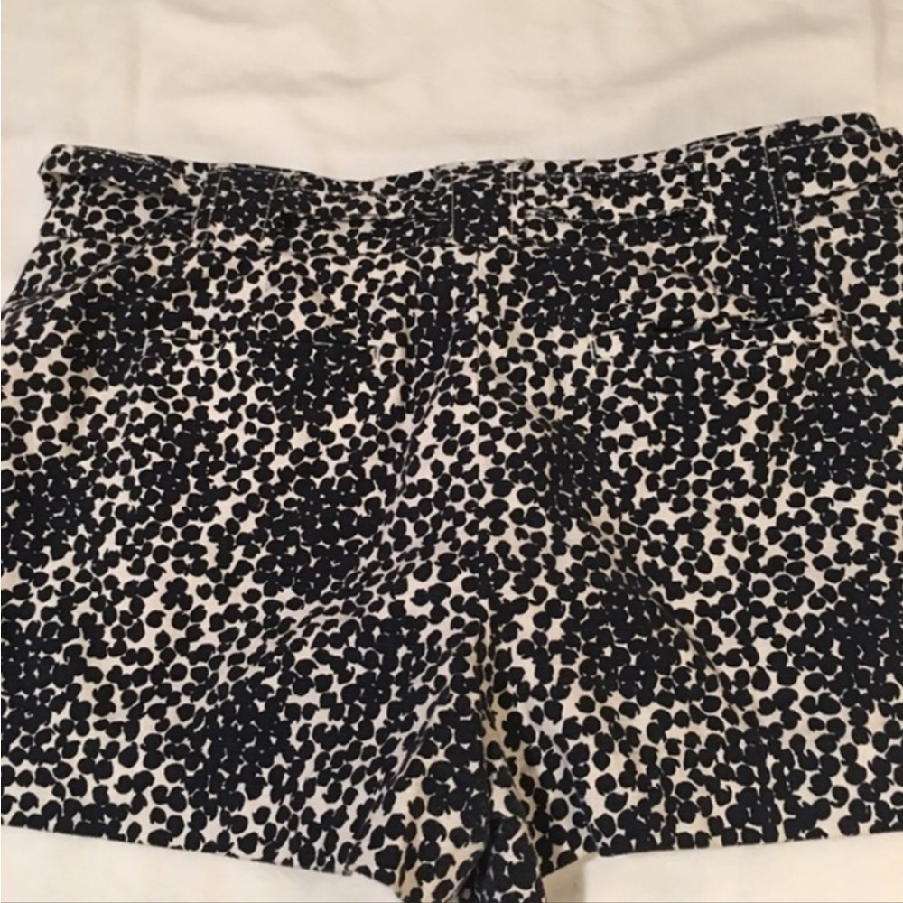 LOFT polka dot linen shorts plus